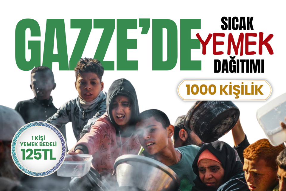 Gazze - Filistin Haftalık Sıcak Yemek Dağıtımı