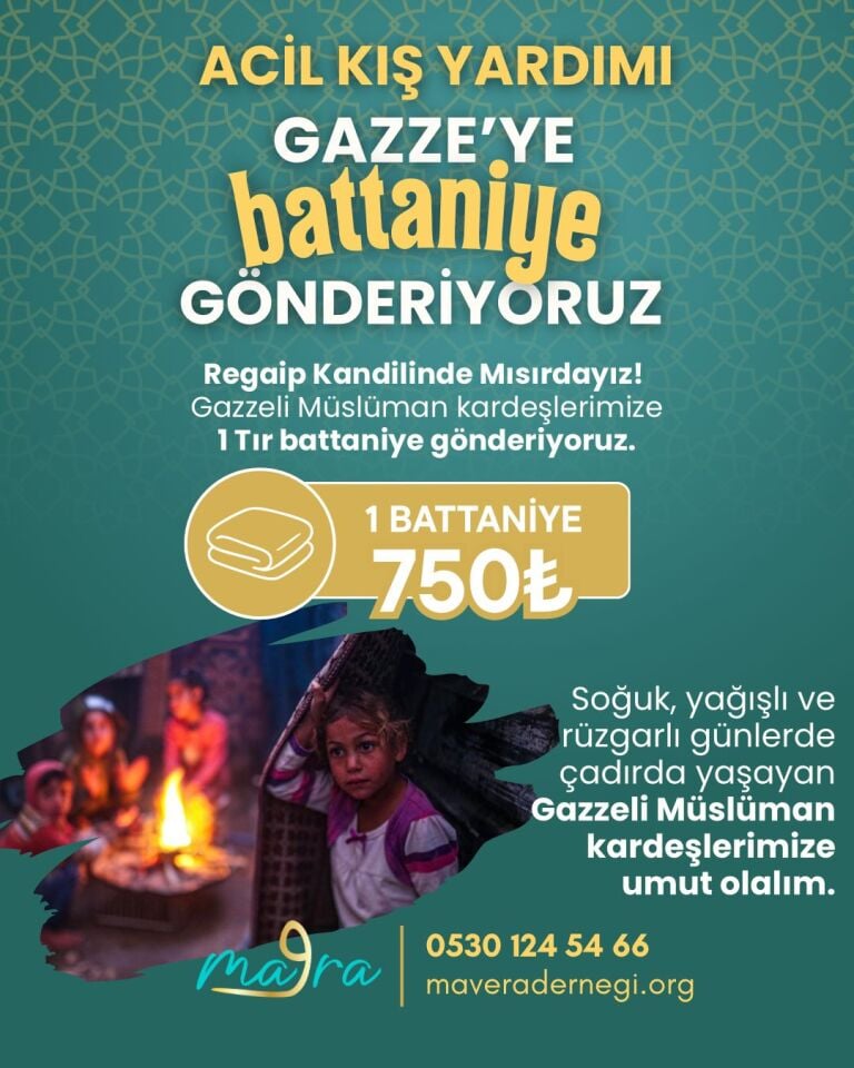 Gazze - Filistin Battaniye Acil Kış Yardımı